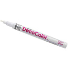 JAM Paper - Marqueur de peinture opaque à pointe fine, blanc, 5/paquet (7665913g)-Pointe fine permettant de tracer des détails fins et précis