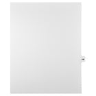 Markmaker - Intercalaires imprimes Legal, Blanc, 1/15th coupe, format lettre, sans trous, 25 tabs/PQT, 5 PQT/Boite, Numero 130-Intercalaires imprimes Legal