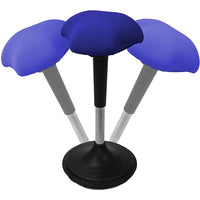 AnthroDesk - Tabouret Wobble réglable - Bleu-Mieux qu'un ballon d'équilibre