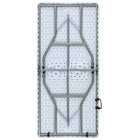 Flash Furniture – Table pliante en plastique blanc granit à deux volets, 30 larg. x 60 long.  -Dimensions : 27,25 larg. x 59,75 prof. x 28,25 haut. (po)