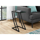 Monarch Specialties - 3089 Table D'Appoint - Metal Noir Avec Verre Trempe-Dessus de table en verre trempé idéal pour placer des boissons, des collations ou une tablette