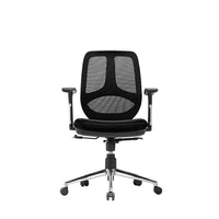 Nicer Furniture - chaise de bureau de travail sans appui-tête-Siège rembourré avec soutien lombaire intégré pour une meilleure posture.