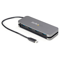 StarTech - Hub 4 ports USB-A vers USB-C - Câble de 11,2 po-Hub usb-c 4 ports : ajoutez 4 ports usb-a à un ordinateur portable ou fixe usb-c avec ce hub adaptateur 5 gb/s superspeed usb 3.2/3.1 gen 1, compatible avec les périphériques usb 3.0/2.0