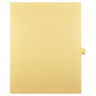 Markmaker - Intercalaires imprimes Legal, Chamois, 1/25th coupe, format lettre, sans trous, 25 tabs/PQT, 5 PQT/Boite, Numero 164-Intercalaires imprimes Legal