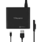 Aluratek - Adaptateur secteur universel 87 W avec ports USB de type C et 3 ports USB 3.0 à charge rapide-9 embouts de sortie CC pour une compatibilité maximale
