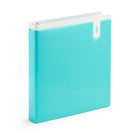 Poppin - Reliure 1" - Aqua-Poches translucides à l'avant et à l'arrière pour garder les choses en sécurité