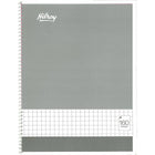 Cahiers #Hilroy à reliure spiralée, quadrillé, 80 feuilles, 8 po x 10 1/2 po, couleurs variées (13038) -Fil spiralé simple blanc