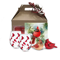 Dolce & Gourmando - Coffret Cardinal-Salières et poivrières cardinales en céramique exquises Fabriquées avec des détails complexes et une texture riche, ces salières apportent la beauté des cardinaux à votre table à manger. Verres à vin sans pied avec des motifs cardinaux. Sirotez votre millésime préféré dans ces verres à vin élégants et transparents présentant de charmants motifs cardinaux. Serviettes en papier conçues par Cardinal qui rehaussent votre expérience culinaire, ornées de motifs d'inspiration c