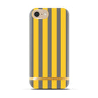 Richmond and Finch - Étui satiné classique pour iPhone 5/5s/SE, rayures moutarde (IP5-095)-Fini mat soyeux