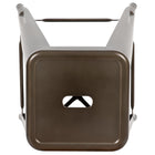 Flash Furniture Tabouret De Bar 30" - Empilable-Gun Metal Gris - Paquet de 4 (4ET3132030GNR)-Conception sans dossier à gain de place