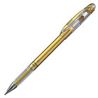 Slicci - Stylo à bille roulante à encre gel ultra lisse - 0,8 mm - or-Stylo à bille roulante à encre gel métallique ultra lisse