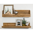 Kiera Grace – Tablettes Muskoka Cantu et Pugh, ensemble de 2, fini noyer, 36 x 3,5 x 9,5 (po) et 36 x 5 x 5 (po)-Pugh : Tablette au fini noyer chaleureux avec rebord profond, 36 x 5 x 5 (po)