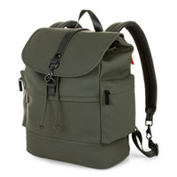 Bugatti, BKP2267BU-Khaki - Bugatti x EDITION22 - Sac à dos - Kaki-Sac en cuir végétalien kaki caoutchouté imperméable résistant aux intempéries