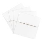 JAM Paper Enveloppes carrées standard avec fermeture gommée, 4 1/2 x 4 1/2 po, blanc, 100/pqt-Fermeture : gomme