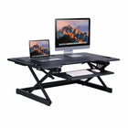 Rocelco - Support de bureau haut de gamme DADR-46 à hauteur réglable, 46 po, avec 4 AC et 2 USB - noir-Le DADR-46-AC-USB offre un réglage en hauteur illimité dans une plus grande plage pour les personnes plus petites et plus grandes.