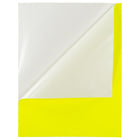 Jam Paper Étiquettes autocollantes pleine page, 8 1/2 x 11 po, jaune néon, 10/paquet-10 par paquet