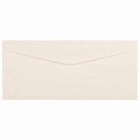 JAM Paper #10 Enveloppes Commerciales Strathmore - 4,125" x 9,5" - Lin blanc naturel - Paquet de 50-Couleur : Blanc Naturel