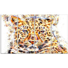 Designart – Grande illustration animale sur toile, félin ravissant (PT2357-271)-Impression