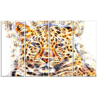 Designart – Grande illustration animale sur toile, félin ravissant (PT2357-271)-Impression