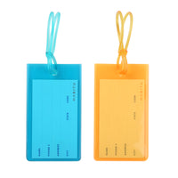 Habitu - Duo d'étiquettes à bagages - Orange/Bleu-Étiquette de bagage