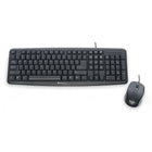 Clavier et souris USB Slimline avec fil de Verbatim, Noir-Touches tactiles évoluées à profil surbaissé pour une dactylographie silencieuse et confortable