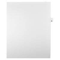 Markmaker - Intercalaires imprimes Legal, Blanc, 1/25th coupe, format lettre, sans trous, 25 tabs/PQT, 5 PQT/Boite, Numero 83-Intercalaires imprimes Legal