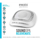 HoMedics - Machine de son portative SoundSpa Rejuvenate (SS-2025)-Six sons enregistrés numériquement, calmants : Bruit blanc, Tonnerre, Océan, Pluie, Nuit d'été, Ruisseau
