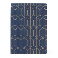 Staples - Journal Suédine - Marine - 6 x 8 po-Couverture souple en daim - Marine