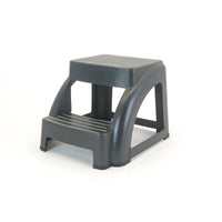 Marchepied Mistral 2 Marche Ultra Sécuritaire - 13" H x 15.625" L x 18.5" P - Noir-Marchpieds deux marches