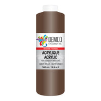 DEMCO EnCouleurs Inc Acrylique scolaire - 500 mL - Ombre brûle-Acrylique scolaire