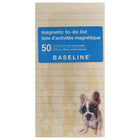 Baseline - Bloc-notes magnétique, ligné, 50 feuilles, Thème animal-Présente des designs à thème animal