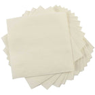 JAM Paper Serviettes à boissons - Petites - 5" x 5" - Ivoire - Paquet de 600 (5255620721b)-Serviettes cocktail en papier ivoire
