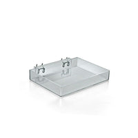 Azar Displays – Plateau ouvert de 9,5 pouces de largeur pour panneau perforé/rainuré, 2/paquet (225541)-Présentoirs de comptoir