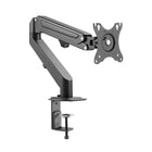 Uplite - Support de bureau à ressort à gaz pour moniteur unique, entièrement réglable, jusqu'à 32", noir-Le support de moniteur unique s'adapte à la plupart des écrans jusqu'à 27 po