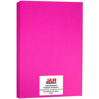 Jam Paper Papier cartonné, format tabloïde, Astrobright Fireball, Fuchsia, 50/paquet-Papier cartonné ASTROBRIGHTS rose éclatante, idéal pour le collimage et la conception d’affiches