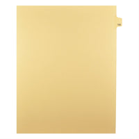 Markmaker - Intercalaires imprimes Legal, Chamois, 1/25th coupe, format lettre, sans trous, 25 tabs/PQT, 5 PQT/Boite, Numero 128-Intercalaires imprimes Legal