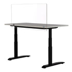 Panneau de confidentialité et de bien-être de bureau - 47,5 "L x 23,5" H - Transparent-Aide à réduire l'exposition aux gouttelettes et à l'humidité produites par les éternuements, la toux et la parole