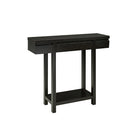 Brassex – Table console 10341 avec tiroir de rangement, 36 x 11 x 34 (po), cerisier foncé-Design compact et élégant