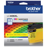 Brother - LC406XLYS Cartouche d’encre jaune authentique à haut rendement-Impression à jet d’encre couleur de qualité professionnelle, jusqu’à 5 000 pages
