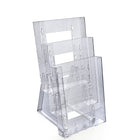 Azar Displays – Présentoir à dépliants à deux pans à trois niveaux modulaire pour le comptoir, 2/paquet (252305)-Le comptoir mesure 9 haut. x 6 larg. (po)