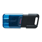 Kingston - DataTraveler 80 M Clé Flash USB-C de 64 Go - Bleu/Noir-Capacité de stockage de 64 Go