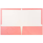 JAM PaperMD – Chemises de présentation lustrées à deux pochettes, rose bébé (9 1/2 x 11 1/2 po), 100/boîte-Taille : 9 x 12
