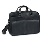 Mancini - Mallette pour portatif de 15,6 po avec pochette anti-RFID, deux compartiments, 16,25 x 5,25 x 12 po, noir-Dimensions : 12 x 16,25 x 5,25 po