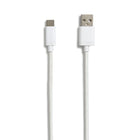NXT Technologies - Câble tresse USB-C à USB-A, 6 pi, blanc-Câble tresse de 6 pi, resistant aux accrocs et aux enchevêtrements