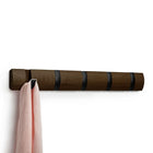 Umbra – Décoration murale Flip 5 crochets, noir/noyer-Noyer/Noir + en bois/métal