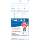 Pyramid Time Systems - Pyramid Modèle 3800 Cartes de temps avec totalisation automatique - Paquet de 100-Carte de pointage double face