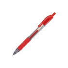 Zebra - Stylos Sarasa à encre gel rétractables – 0,7 mm – rouge – paquet de 5-Prise caoutchoutée souple sans latex