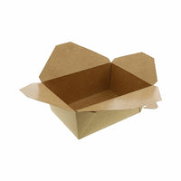 Globe Commercial Products - Kraft aliments à emporter Containert # 1 - 200 pack-Conteneur à emporter kraft rectangulaire pliant