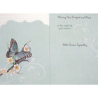 Rosedale – Cartes de sympathie et enveloppes « Wishing You Comfort And Peace » 5 1/2 x 8 (po) 12/paquet (17504)-Cartes de souhaits de qualité comparable à celles qu’on retrouve dans un magasin spécialisé