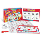 TREND enterprises Inc. - Numbers Bingo Game, 1re à 6e année-Format unique, grille 2 x 4 et jeu à 6 sens pour des habiletés différenciées, plaisir en groupe ou en classe